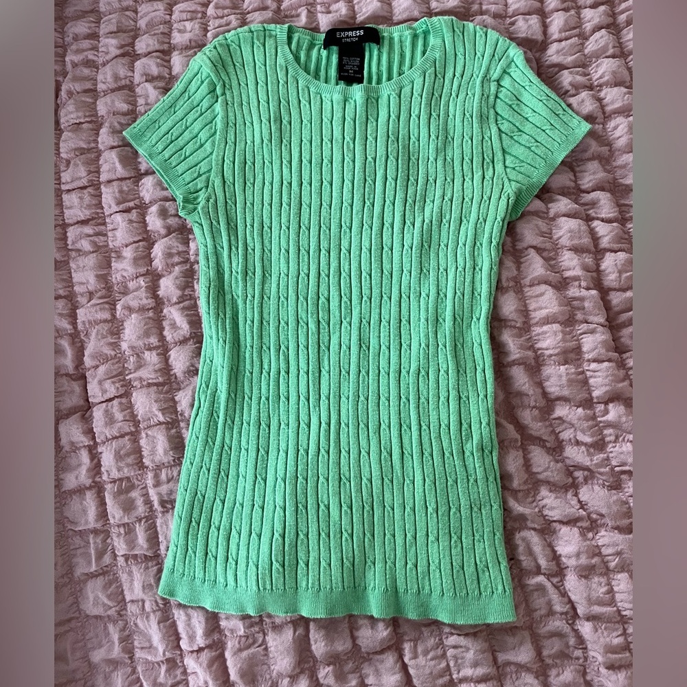 Express sweater tee